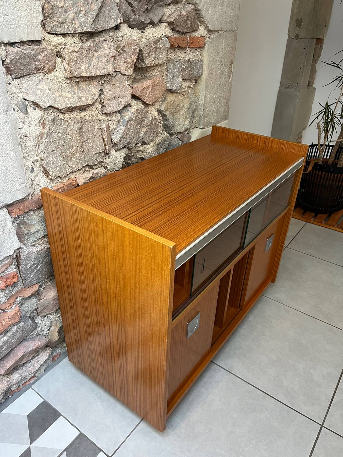 Vintage hi-fi furniture on wheels