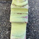 Old table with patinated green legs