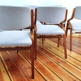 Set of Six Chairs by L. Volák for Dřevopodnik Holešov, Czechoslovakia, 1960s