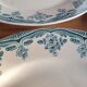 Set 4 assiettes plates Choisy le Roi XIXe Terre de Fer Boulenger modèle Bordeaux