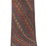 Vintage Turkish rug from Oushak, hand-woven 67x427 cm