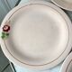 Lot de 5 assiettes plates rose poudré Digoin Sarreguemines et Longwy années 30-40