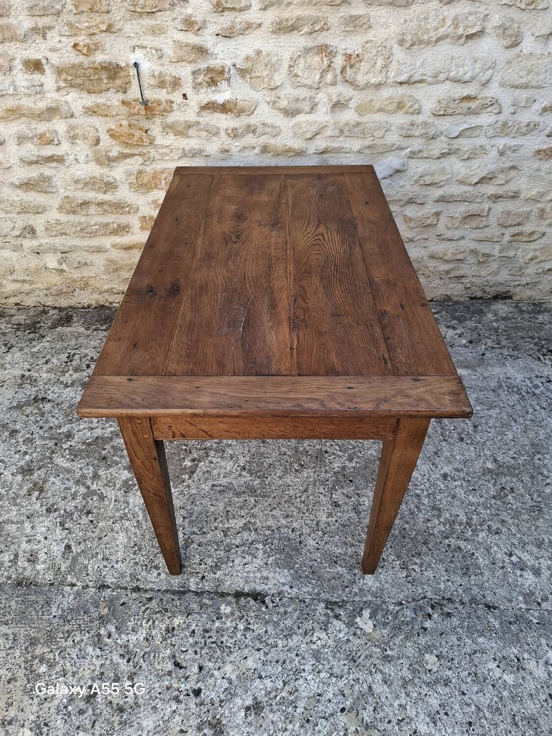 Oak farmhouse table