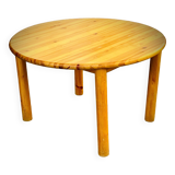 Round pine table with extensions by Rainer Daumiller