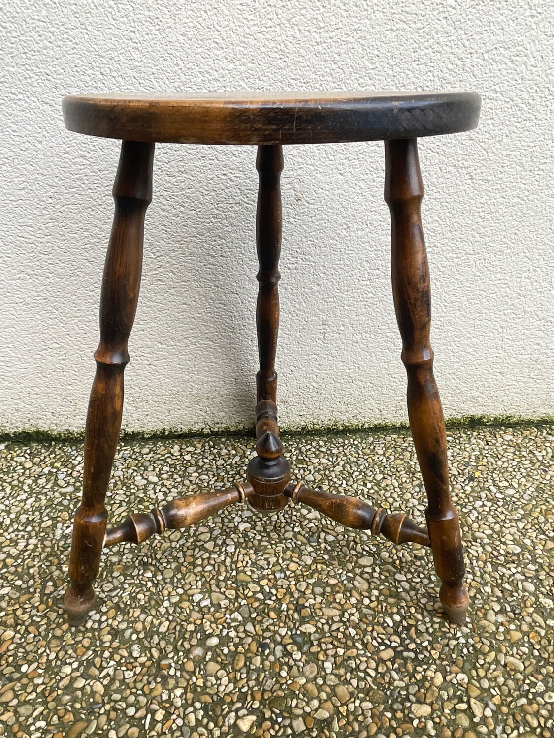 Beech tripod stool