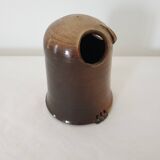 Zoomorphic ceramic candle holder / tealight holder Owl Signed Jean Yves Chevilly