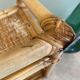 Vintage rattan shelf