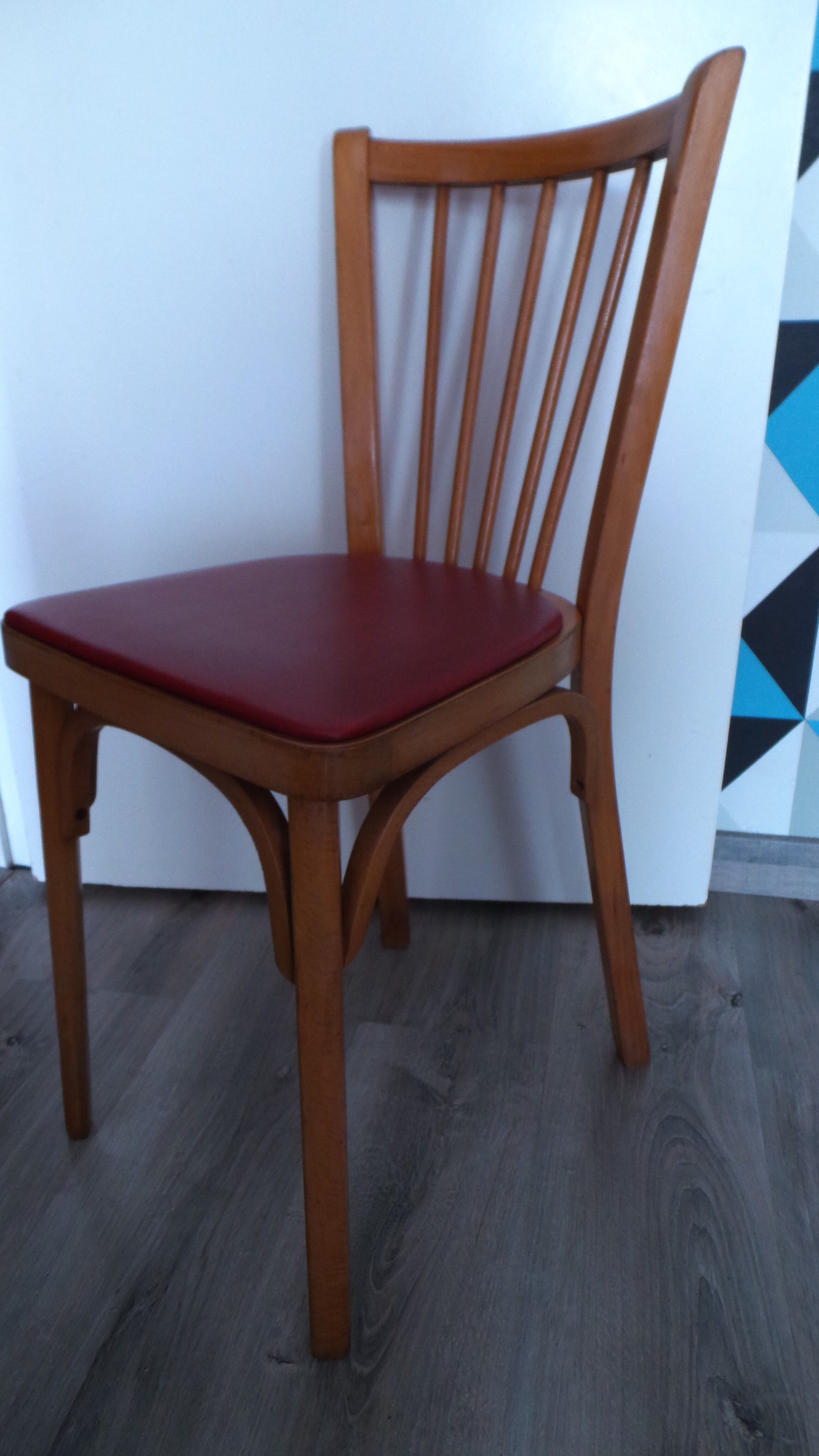 Set Baumann 60 year vintage Bistro chairs