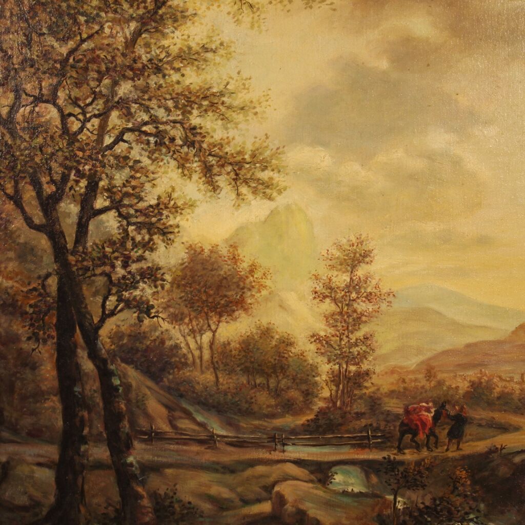 Bucolic landscape from XXth century