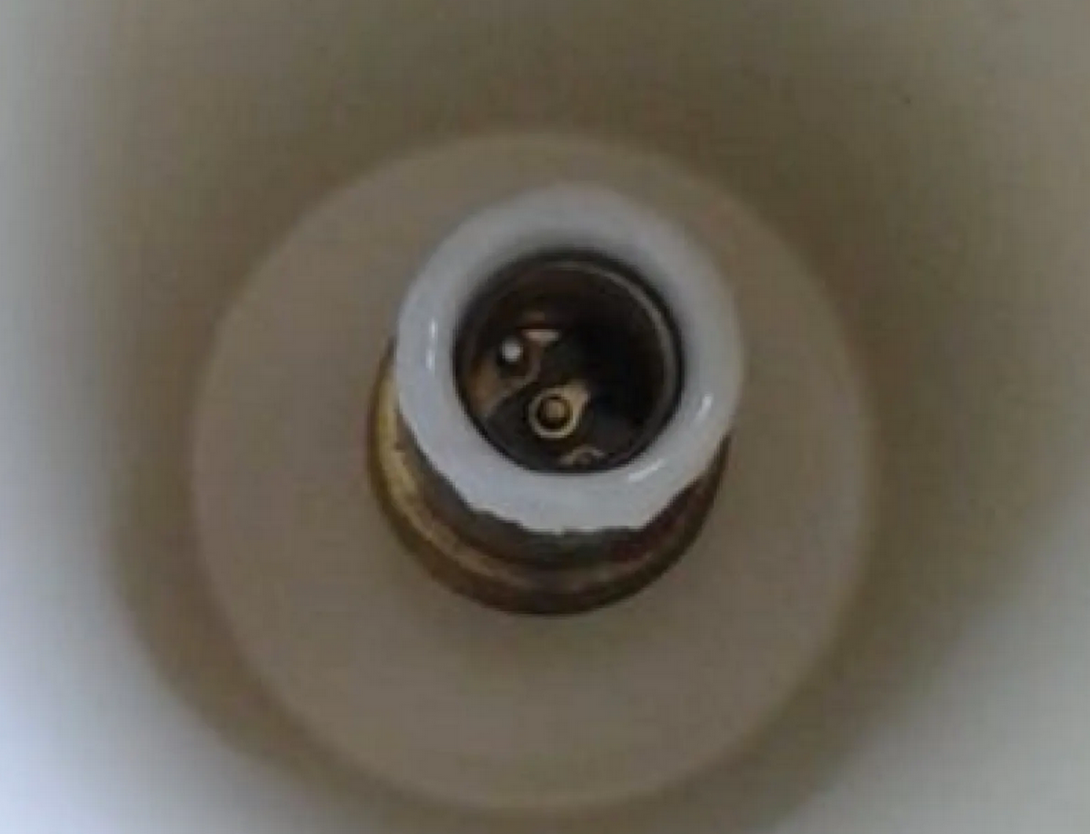 Pair white moonlight wall lamps