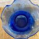 Joli petit Vase , en verre bullé