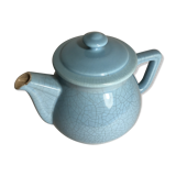 Théière céramique craquelée bleue