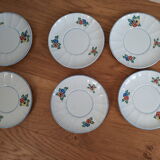 Set of six sub-cups or dessert plates