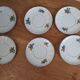 Set of six sub-cups or dessert plates
