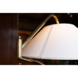 Brass and marble floor lamp, Italy 1950s