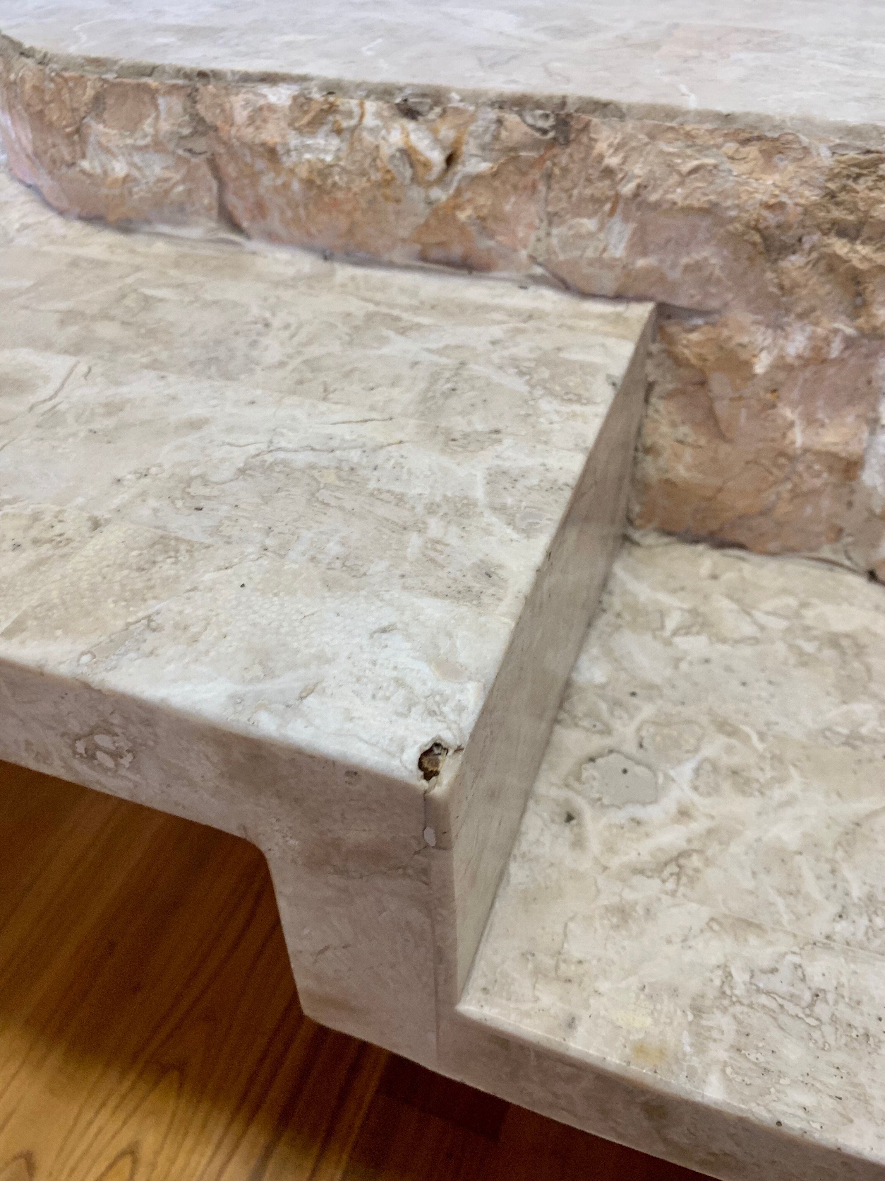 Table basse travertin Magnussen Ponte