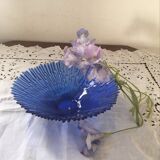 Cobalt blue glass dish