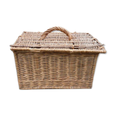 Panier en osier vintage pour volaille lapin
