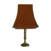Antique lamp in brass and velvet
