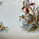 Small top in silver metal and earthenware