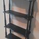Napoleon III wall shelf in blackened wood