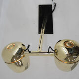 2-flamming wall lamp by napako, 1970s, restored