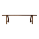 Large raw workshop bench with dowels - wabi-sabi spirit 175 cm