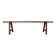 Large raw workshop bench with dowels - wabi-sabi spirit 175 cm