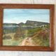 Tableau aquarelle paysage vintage
