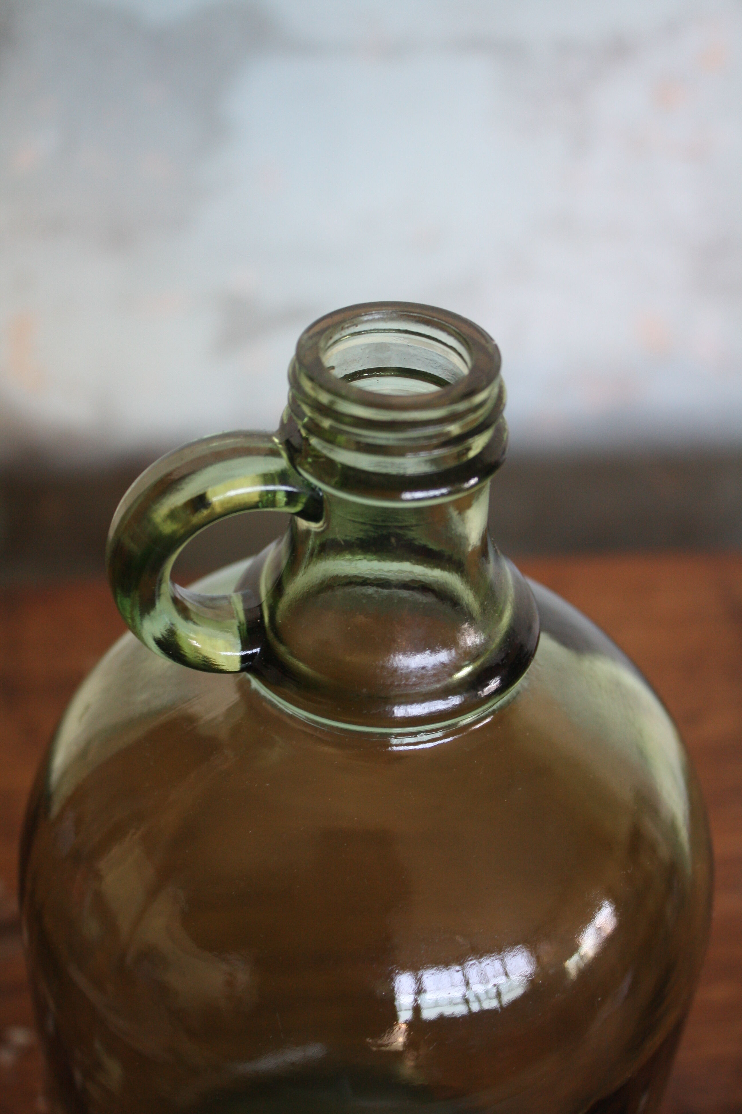 Dame jeanne verte 2 litres avec anse