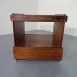 Danish Rosewood & Glass Side Table, 1960s