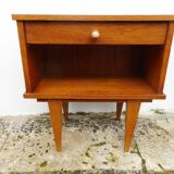 Light wood bedside table
