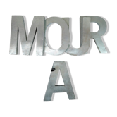 Letters in vintage galvanized zinc 20 cm: LOVE To put or fix on the wall