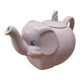 Antique pink elephant teapot in earthenware.