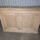 19th-century buffet in solid fir with a chevron top (shallow)
