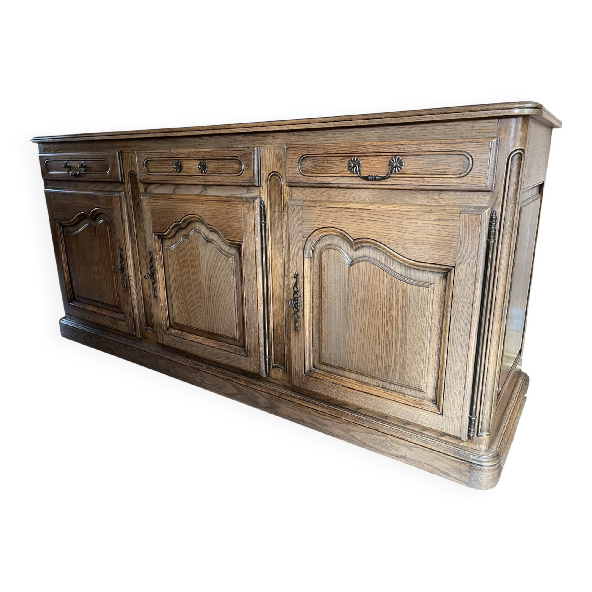Buffet bas 3 portes en chêne