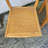 Serie de 3 chaises bistrot 1950