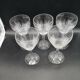 Series of 6 Saint Louis crystal water glasses coli model size 422