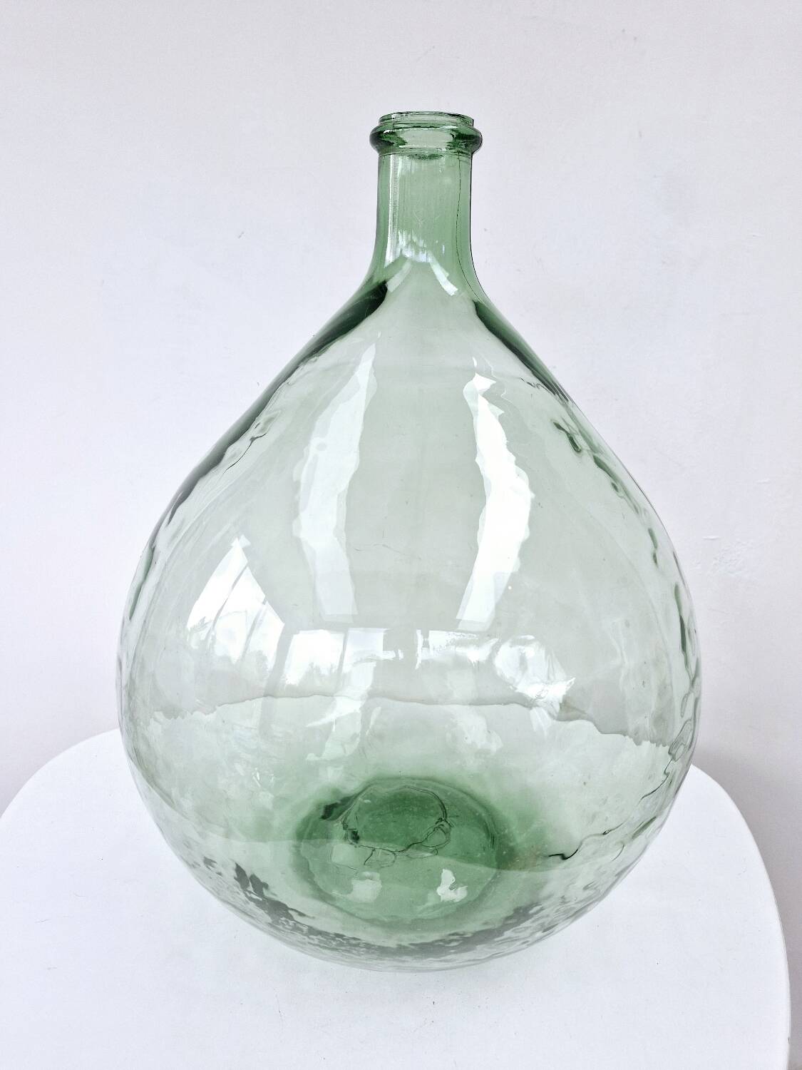 Old Carboy Bottle Dame Jeanne Light Green 20 Liters