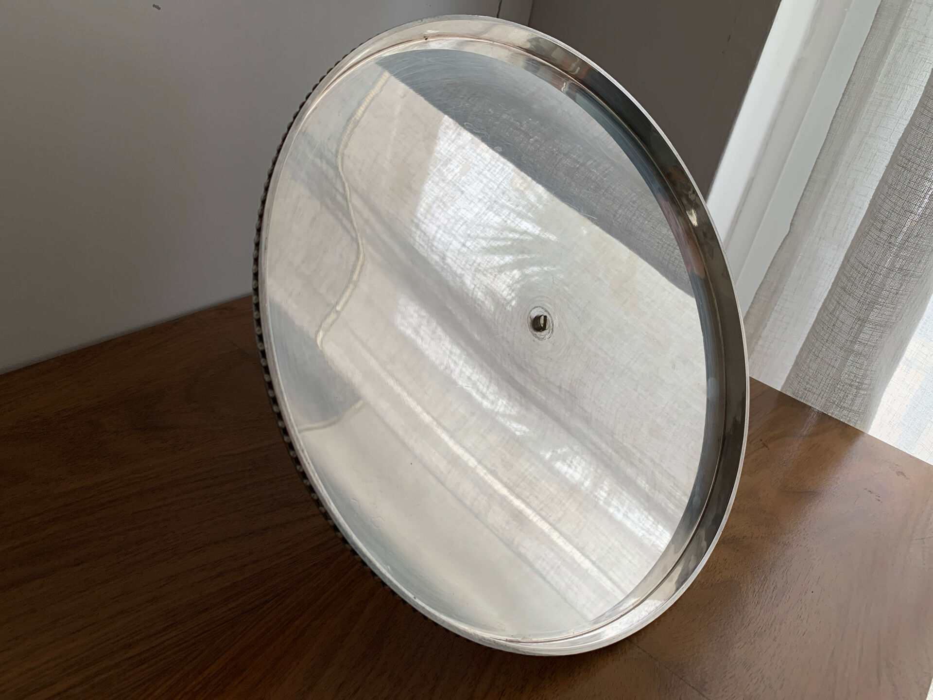 Silver-plated metal tray Roux-Marquiand