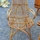 Vintage dining room attributed to Audoux and Minet in bamboo and rattan