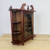 Vintage wooden miniature wall shelf