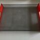 Plexiglas tray, Italian work, 1980