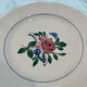 Set of four flat plates Sarreguemines Vosges