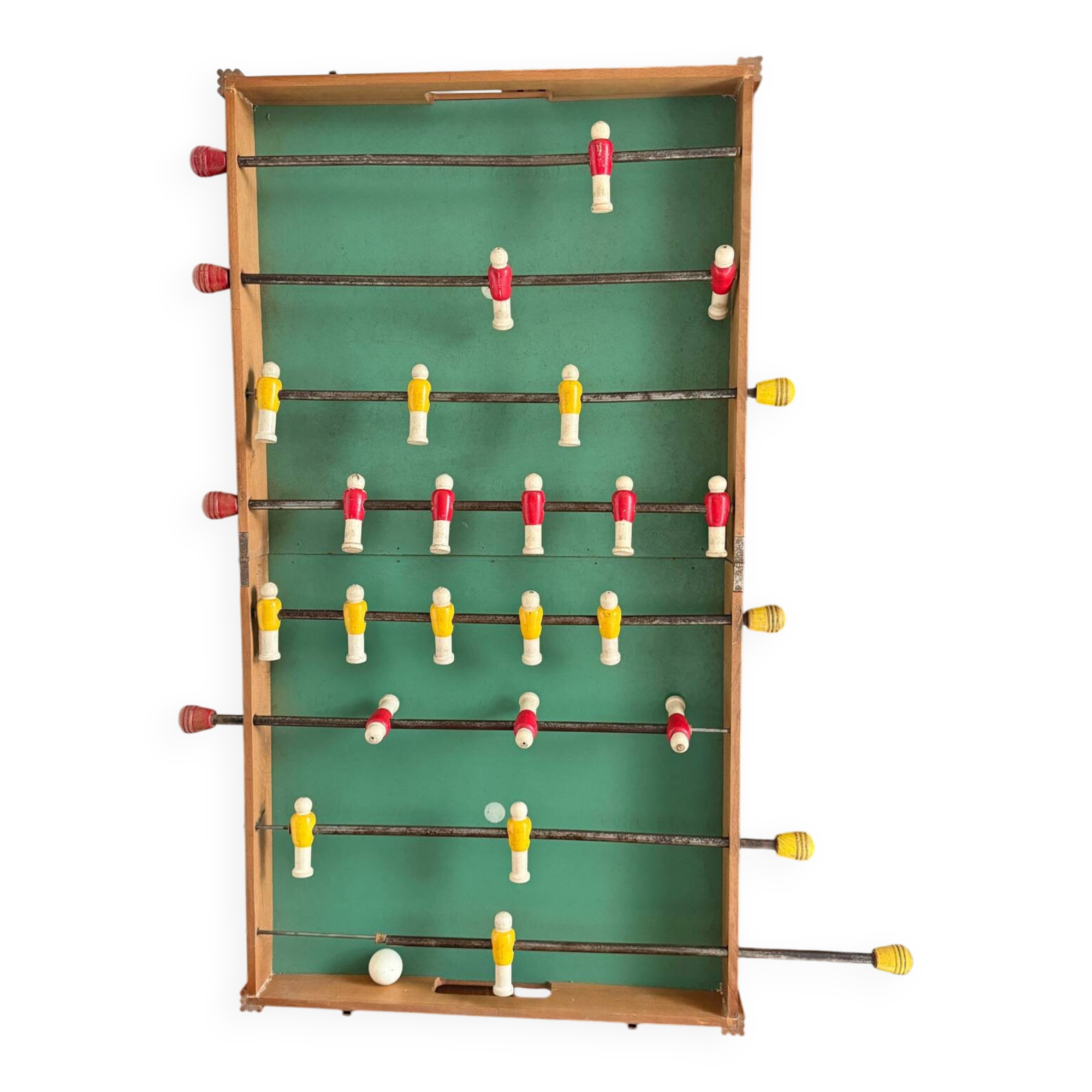 Vintage wooden folding foosball table