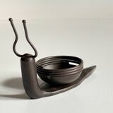 Brutalist Snail Candle Holder Vintage