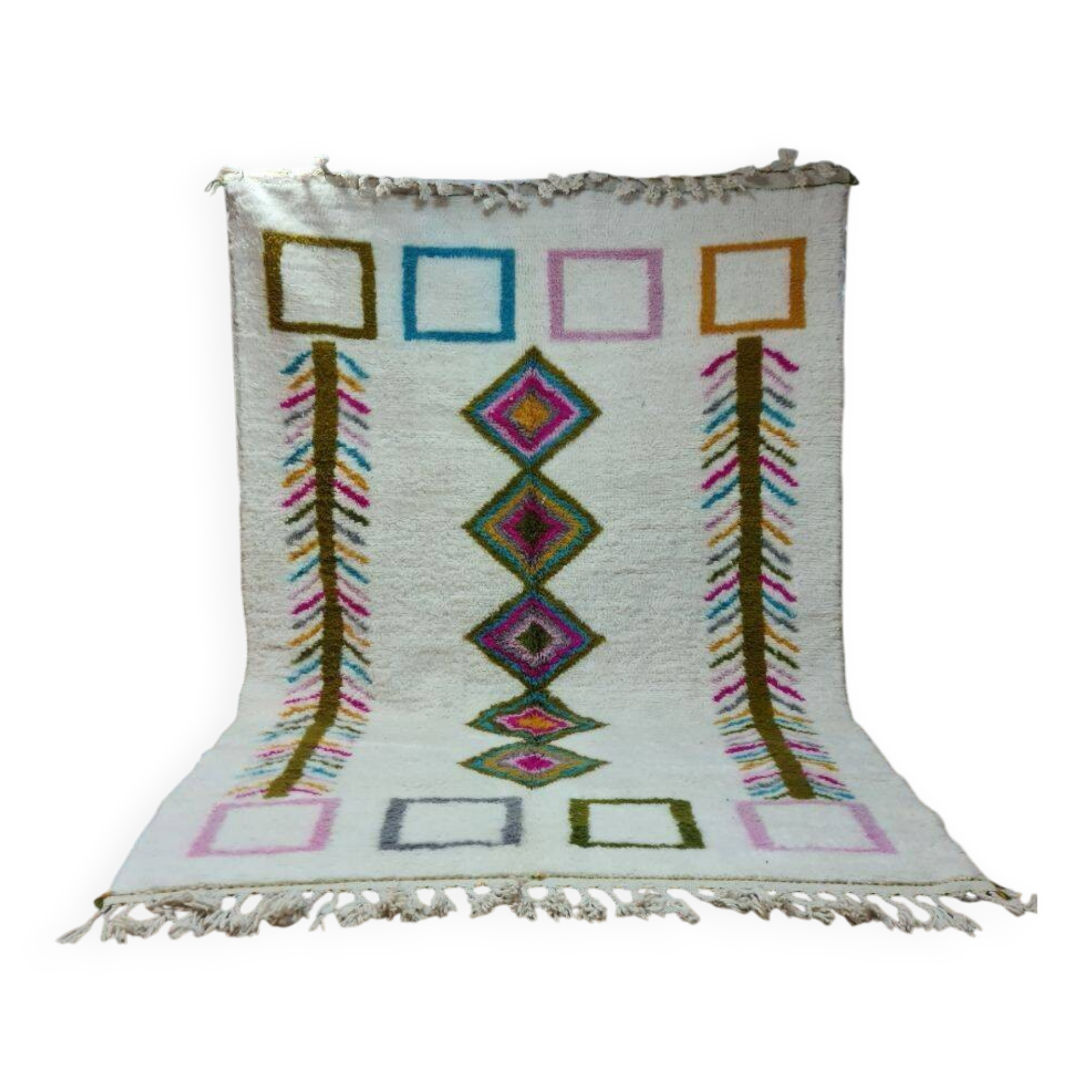 Beni Mrirt Rug 100% Natural Wool – Luxury and Berber Craftsmanship 300x200cm