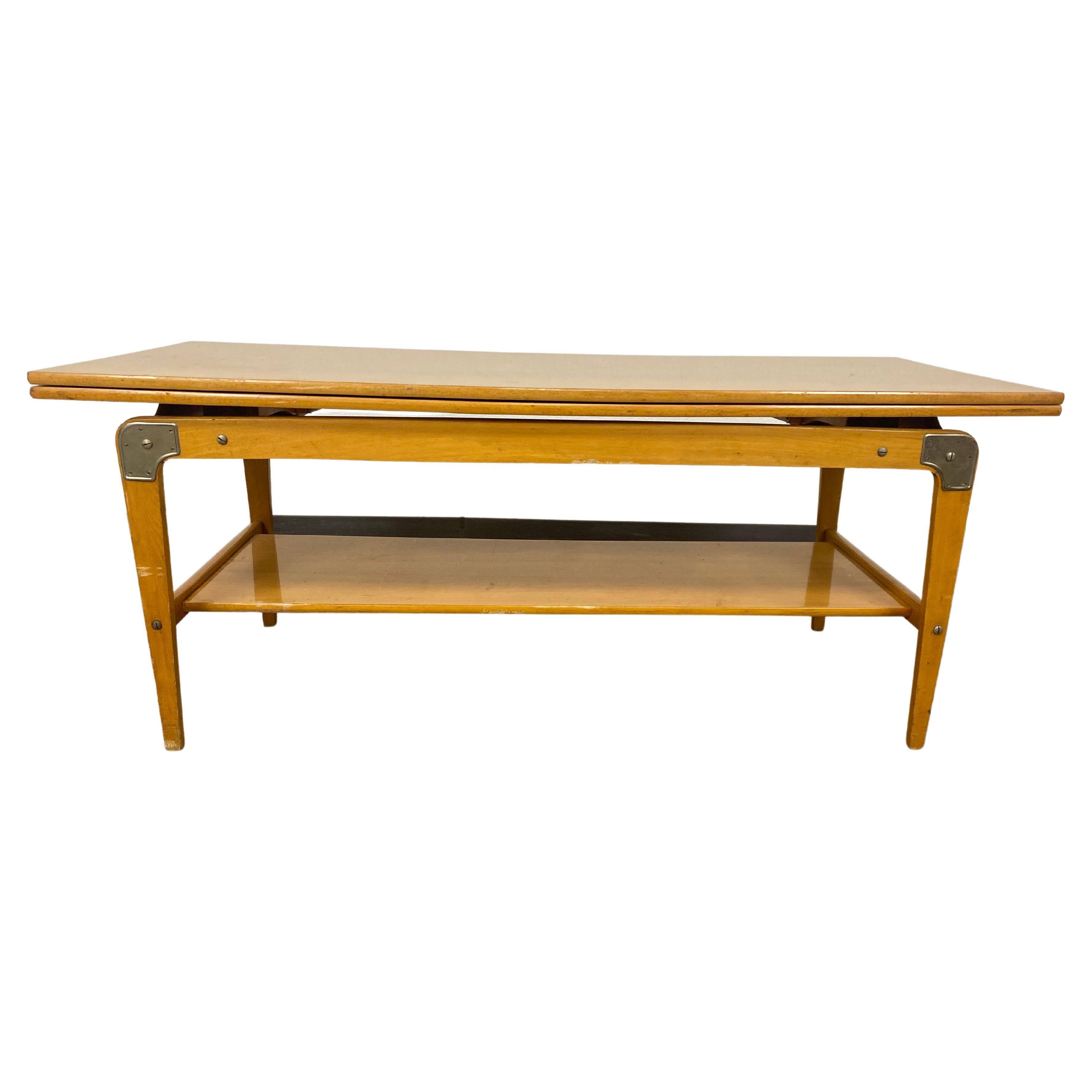Vintage adjustable conference table