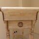 Console carved in wood and white bone