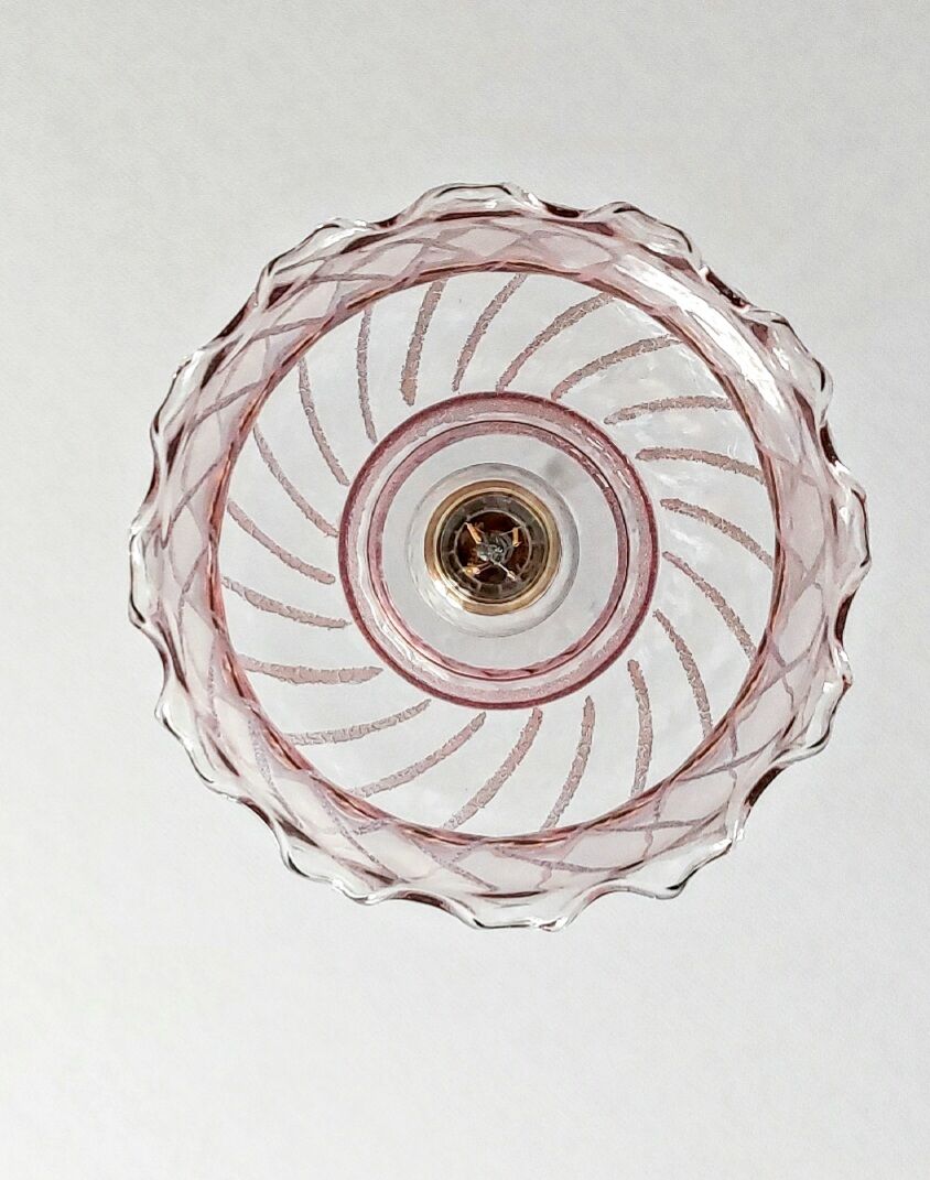 Vintage pink globe